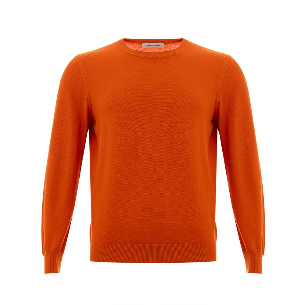 Gran Sasso Orange Cotton Sweater