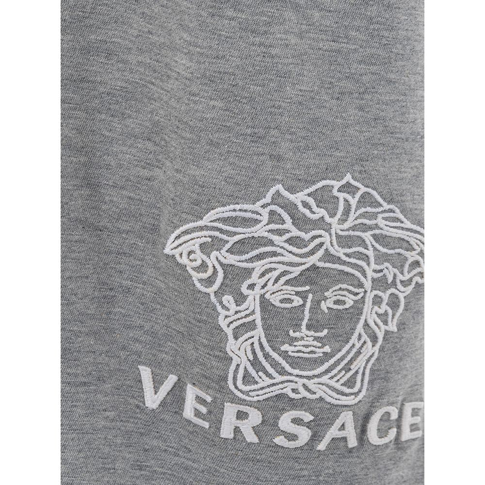 Versace Gray Cotton T-Shirt