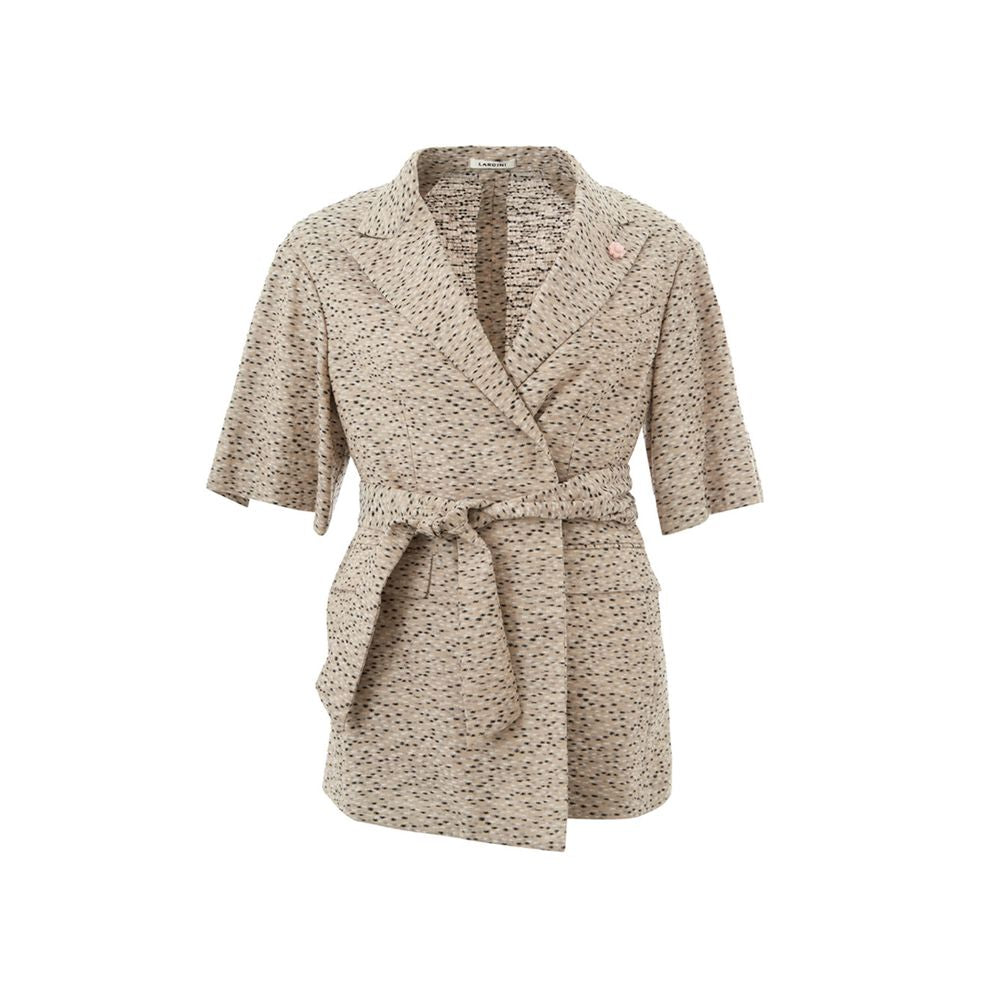 Lardini Beige Linen Jackets & Coat