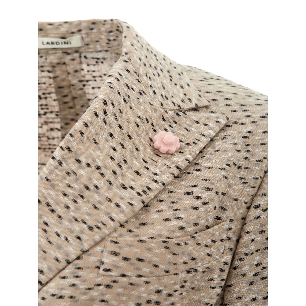 Lardini Beige Linen Jackets & Coat