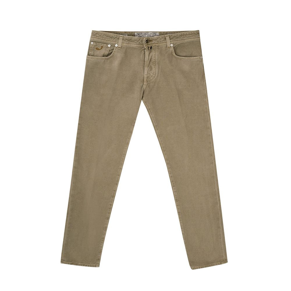 Jacob Cohen Brown Cotton Jeans & Pant