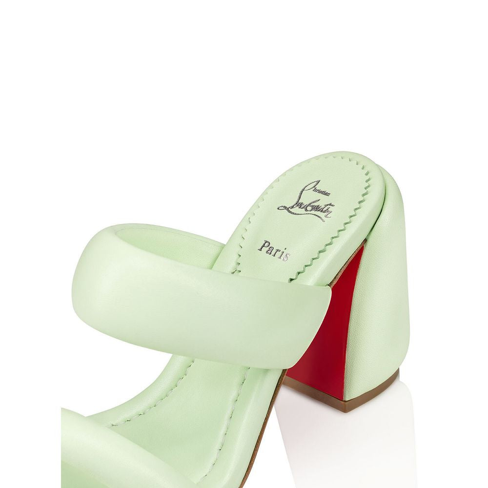 Christian Louboutin Green Leather Sandal