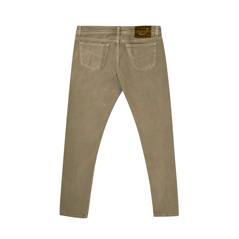 Jacob Cohen Brown Cotton Jeans & Pant