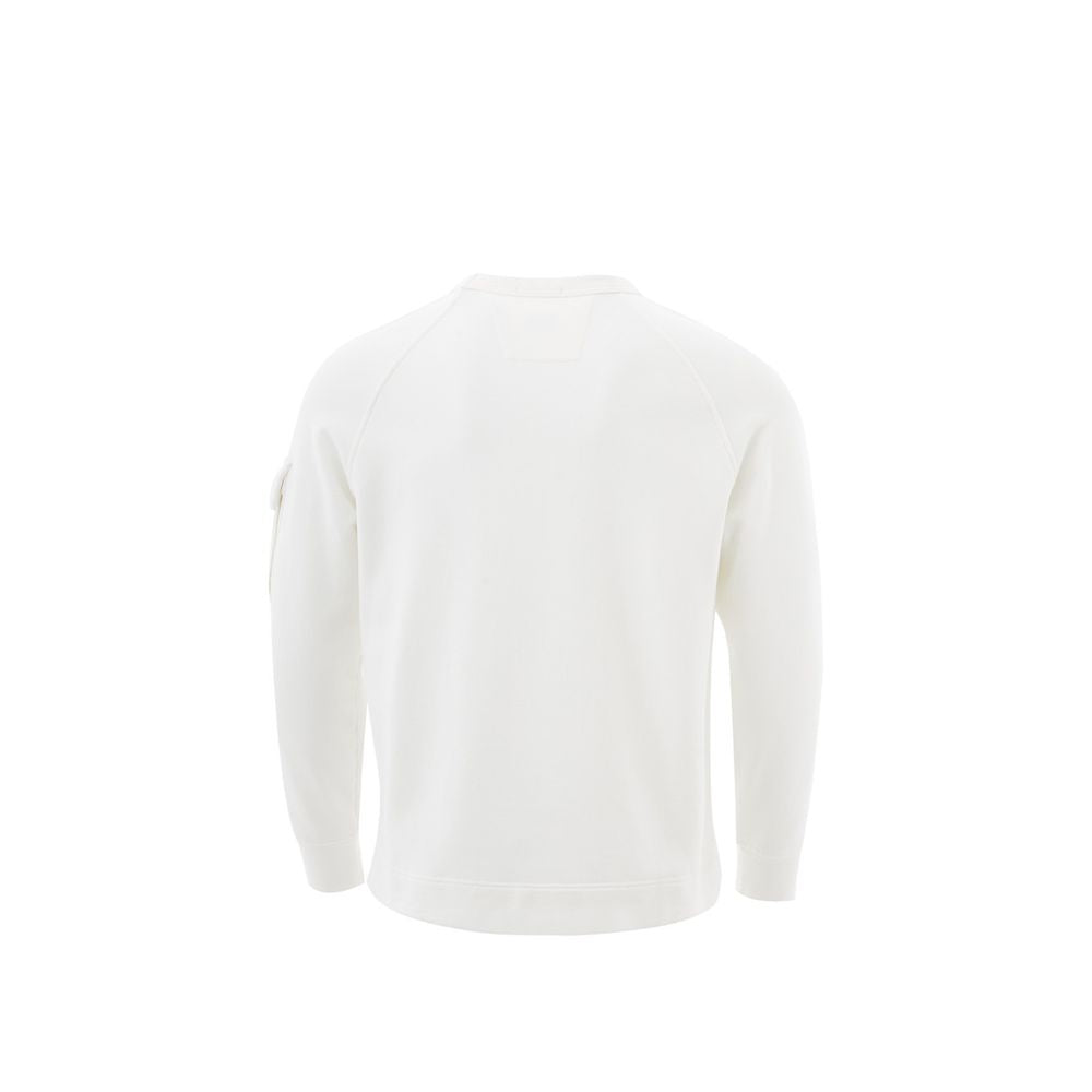 C.P. Company White Cotton Sweater