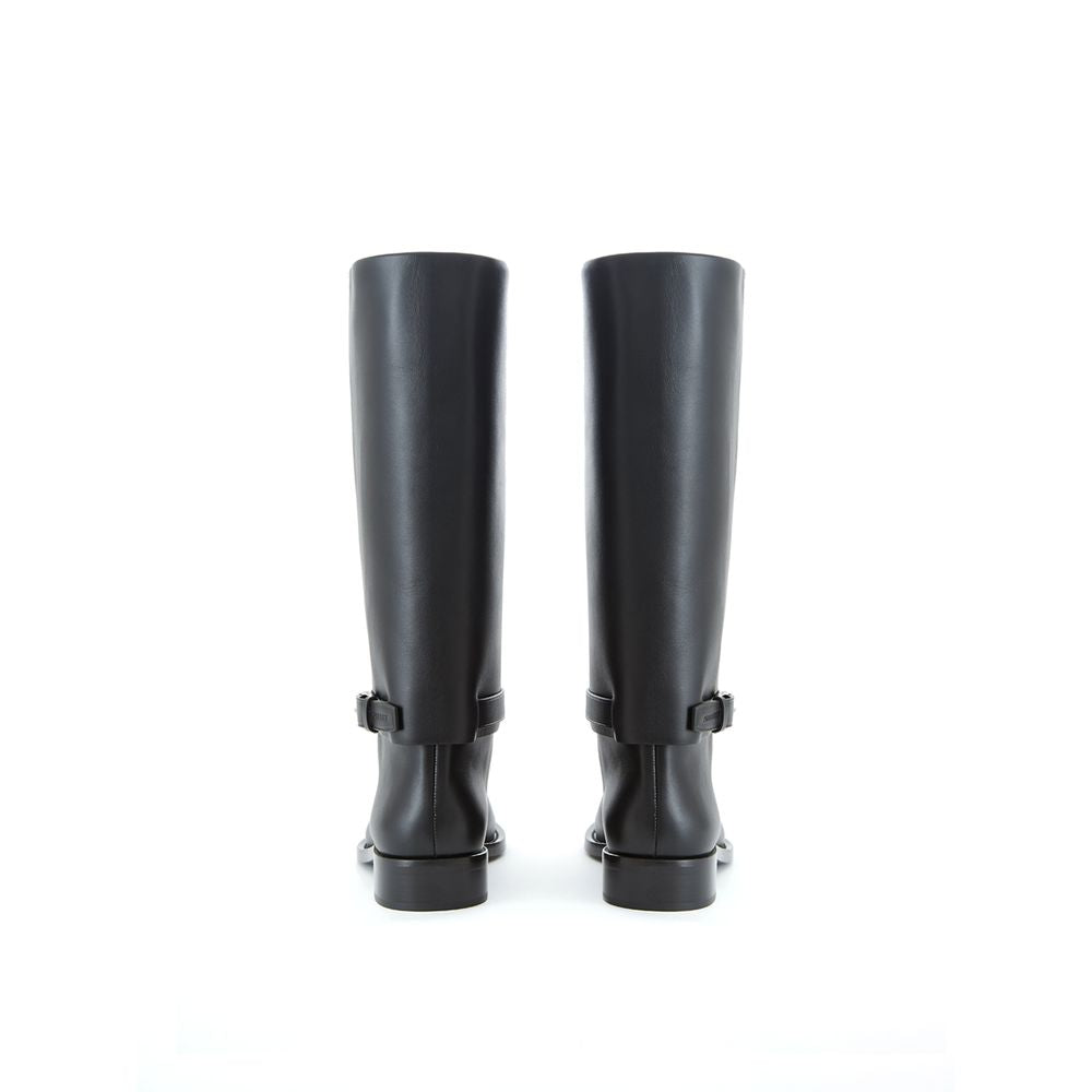 Burberry Black Leather Boot