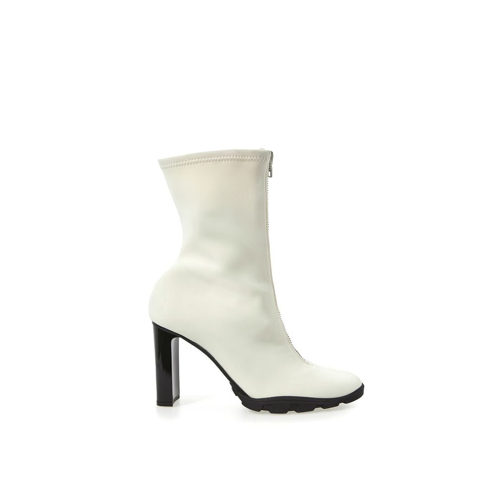 Alexander McQueen White Neoprene Boot