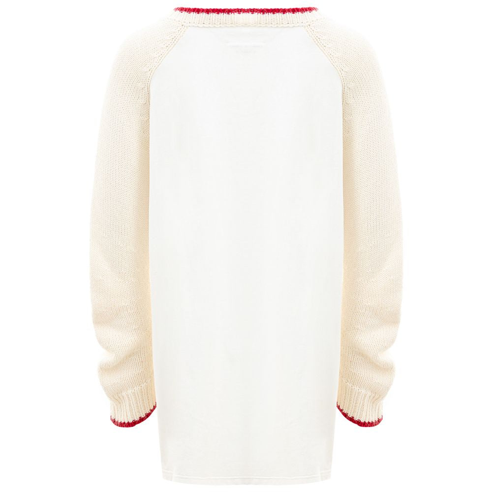 MM6 Maison Margiela White Cotton Sweater