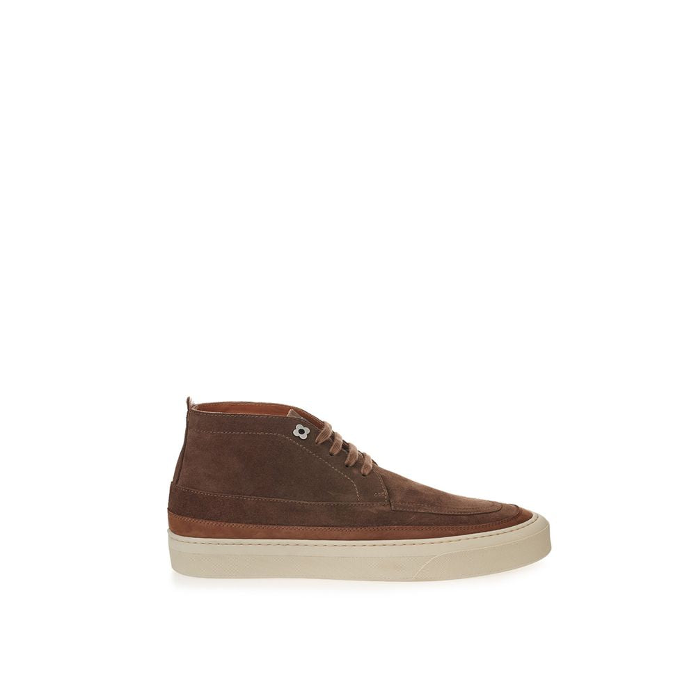 Lardini Brown Suede Sneaker