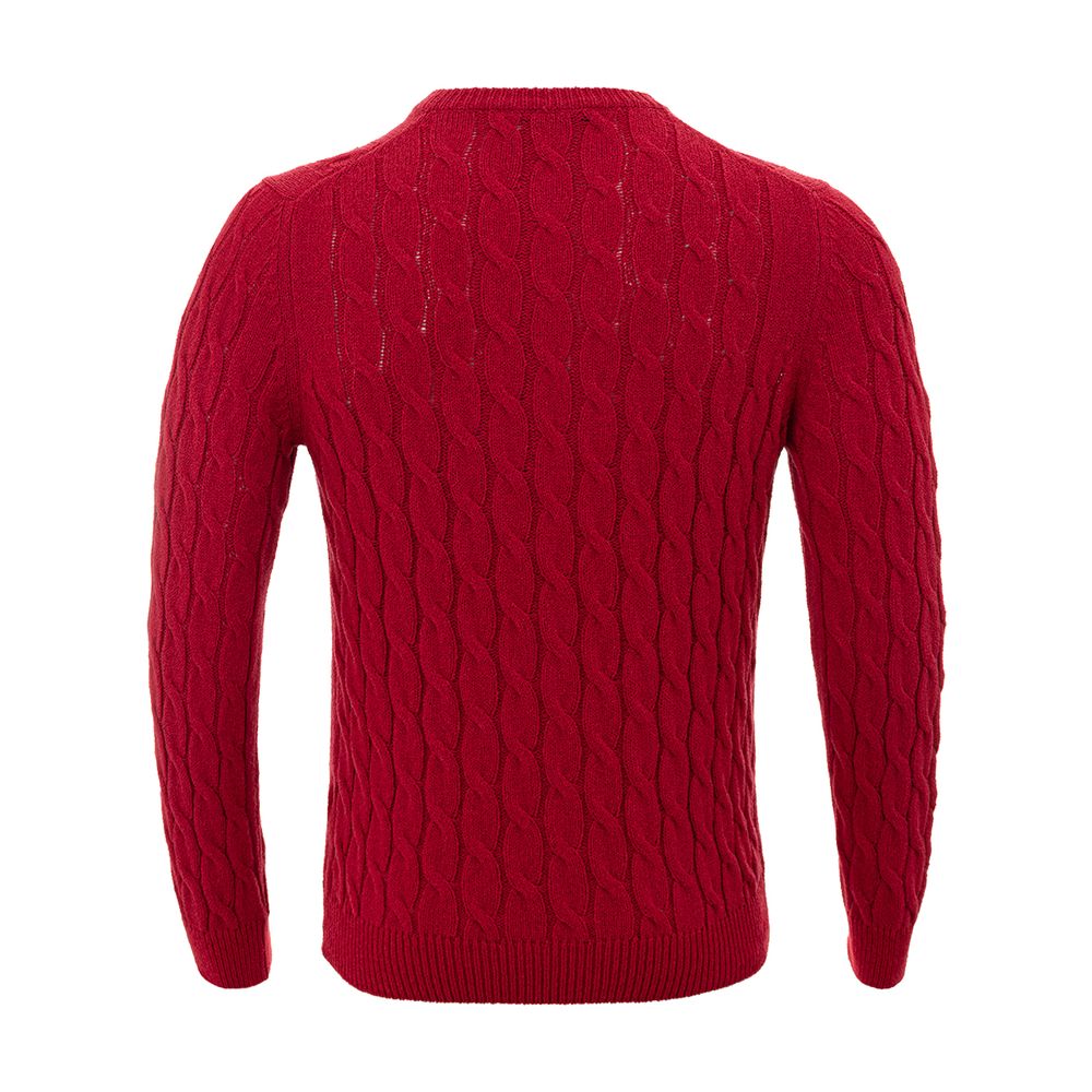 Gran Sasso Red Cotton Sweater