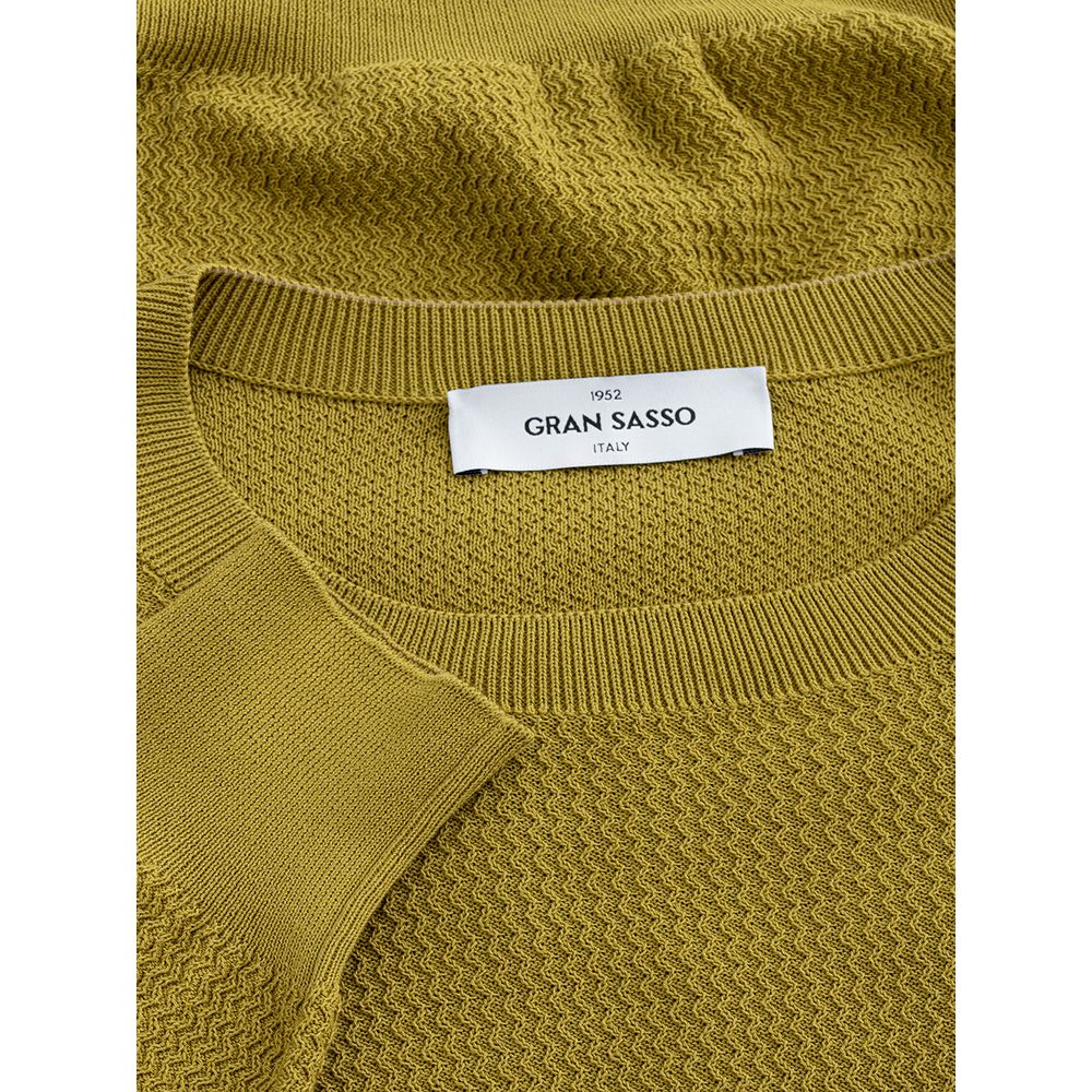 Gran Sasso Green Cotton Sweater