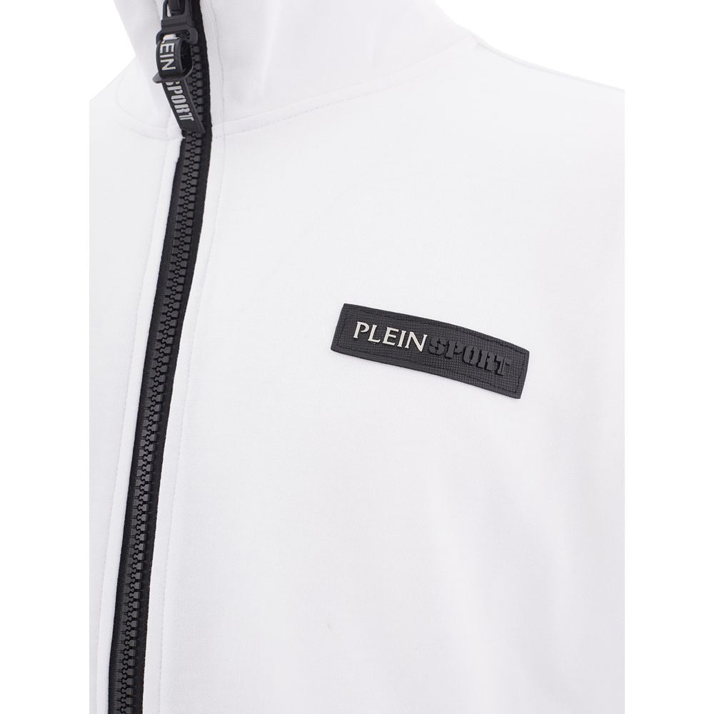 Plein Sport White Cotton Sweater