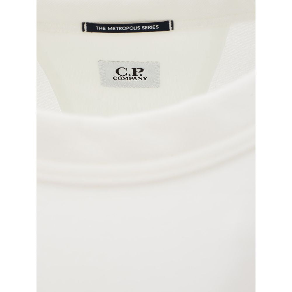 C.P. Company White Cotton Sweater