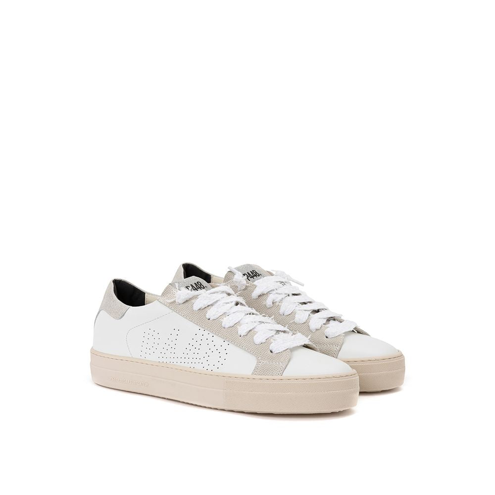 P448 White Leather Sneaker