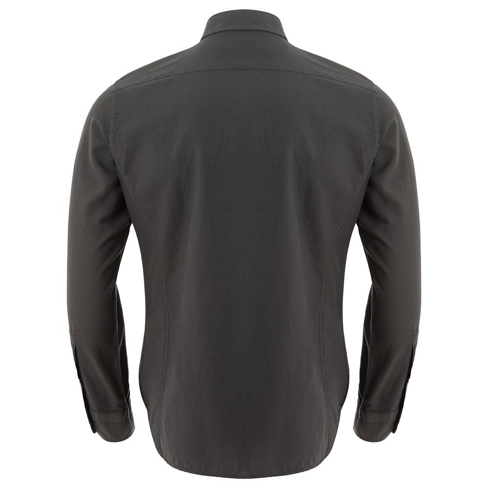 Tom Ford Gray Cotton Shirt