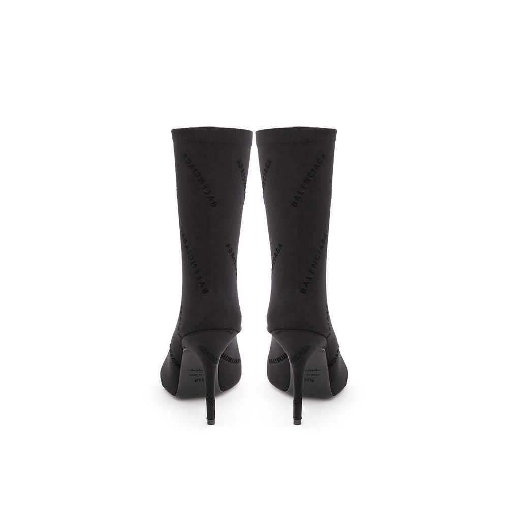 Balenciaga Black Spandex Boot