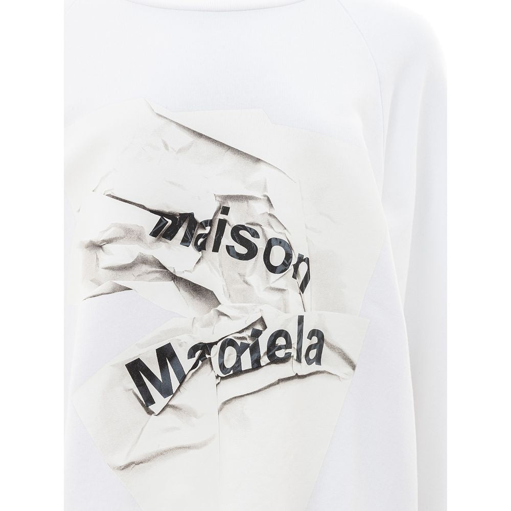 Maison Margiela White Cotton Sweater