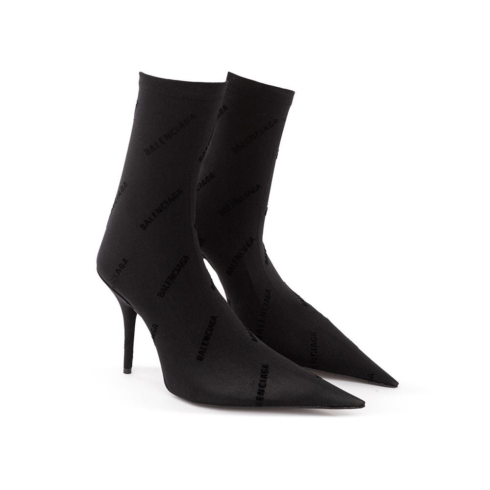 Balenciaga Black Spandex Boot