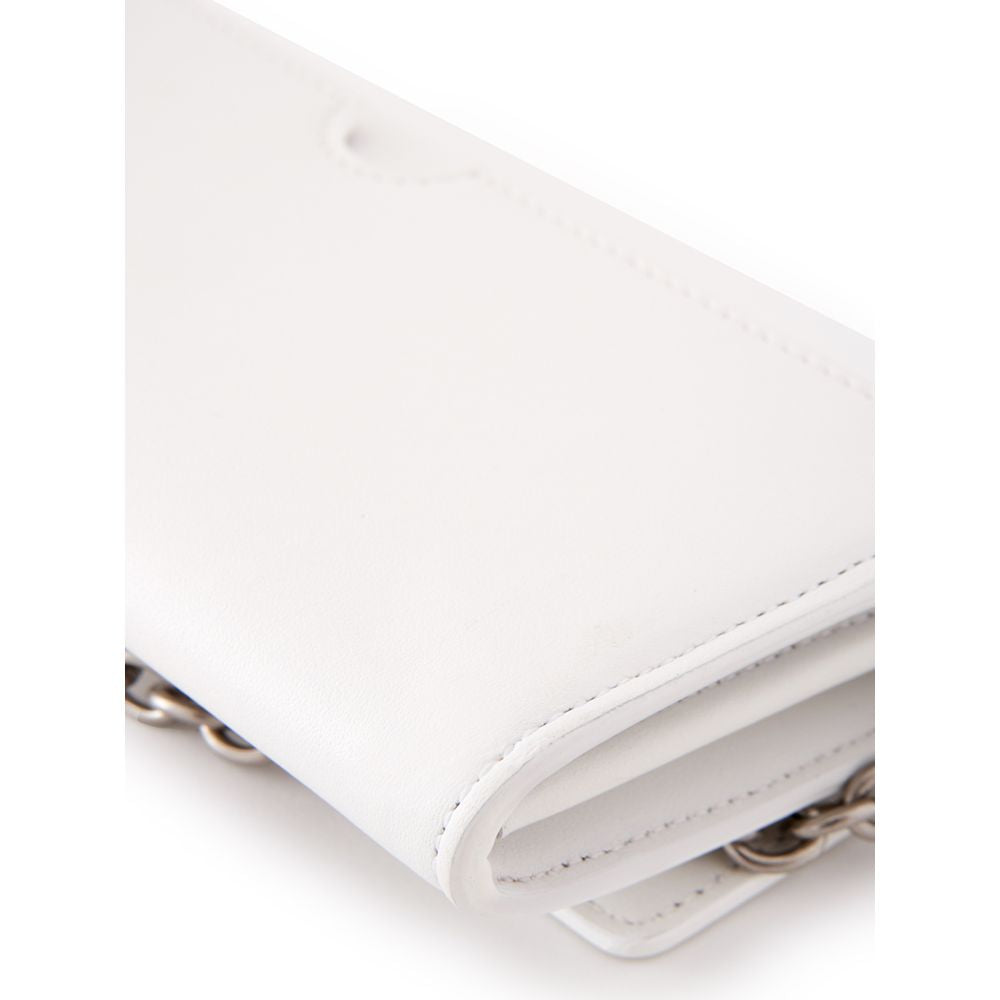 Off-White White Leather Wallet