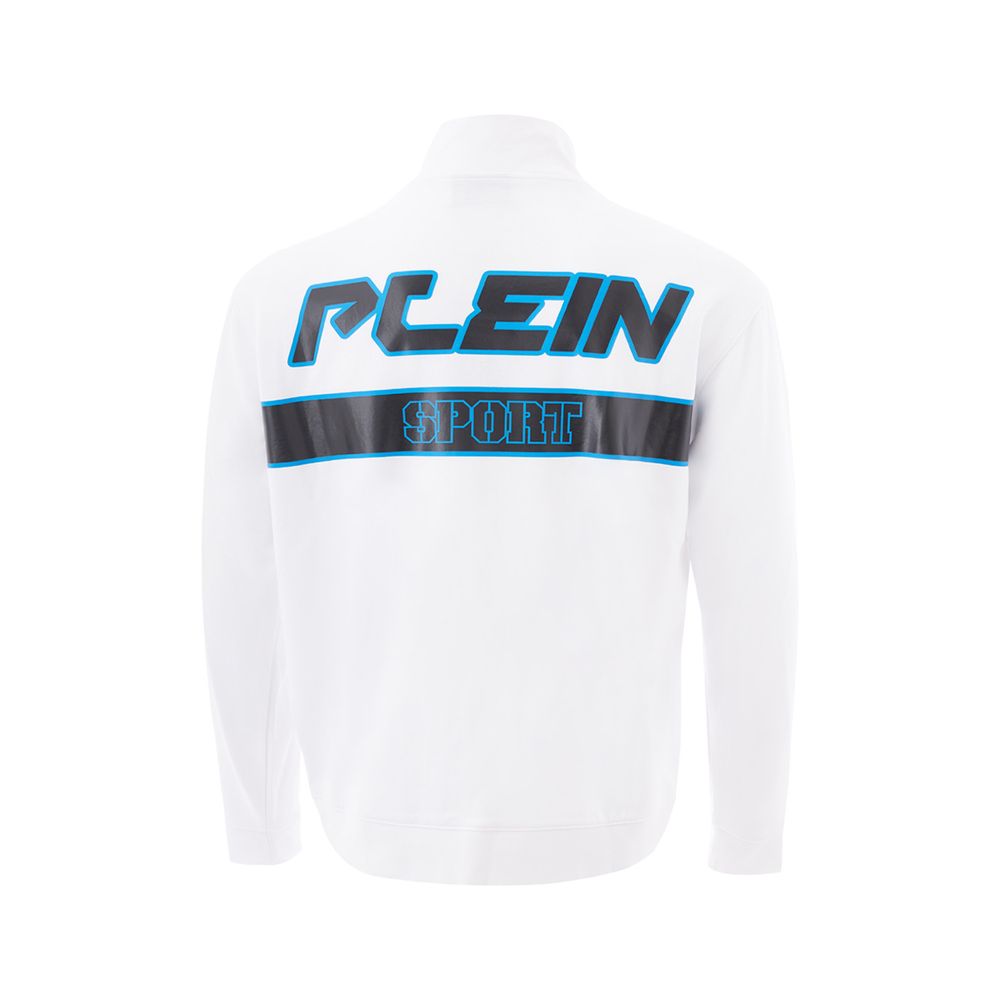 Plein Sport White Cotton Sweater