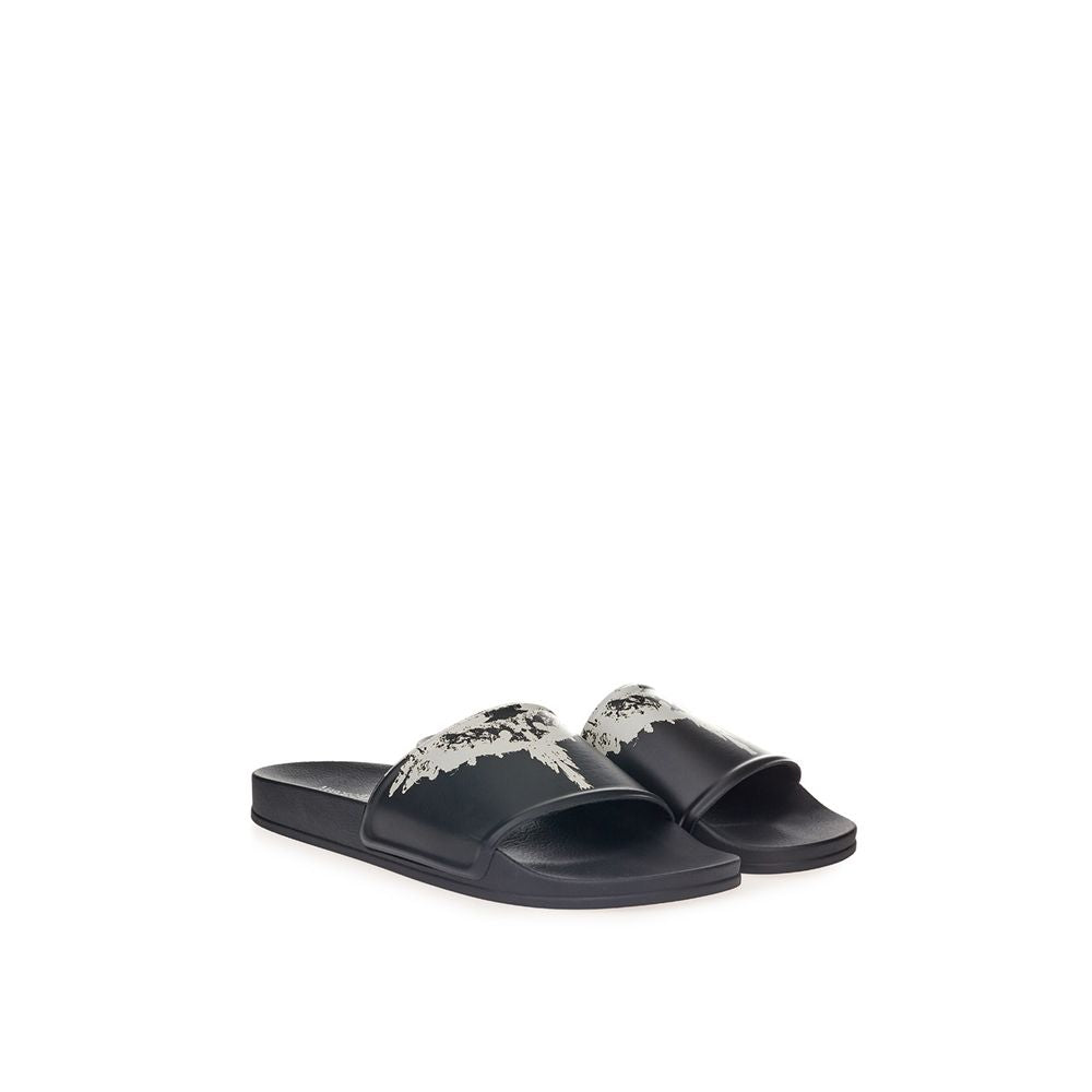 Marcelo Burlon Black Cotton Sandal