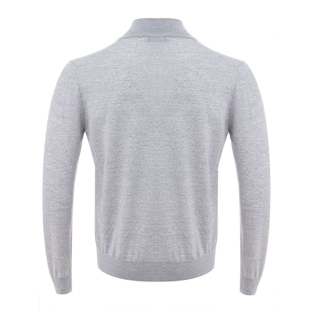 Gran Sasso Gray Wool Cardigan