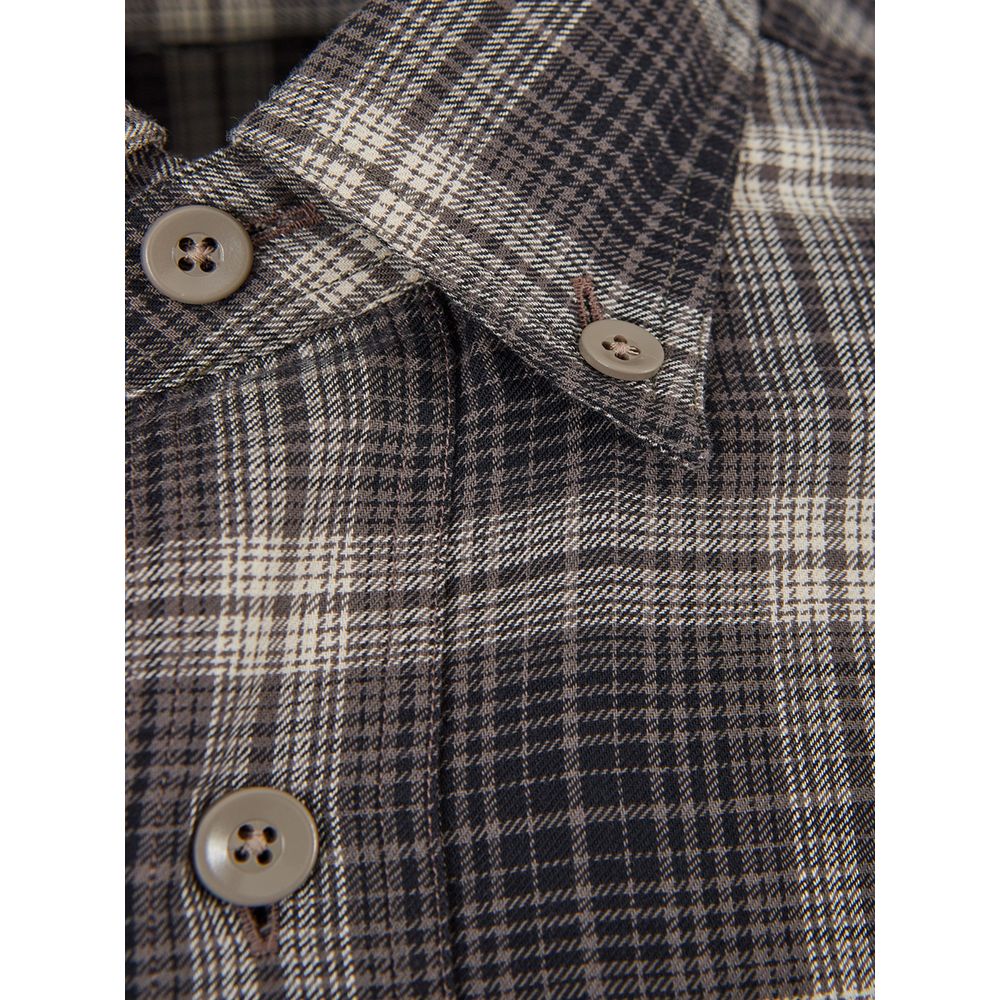 Tom Ford Gray Cotton Shirt