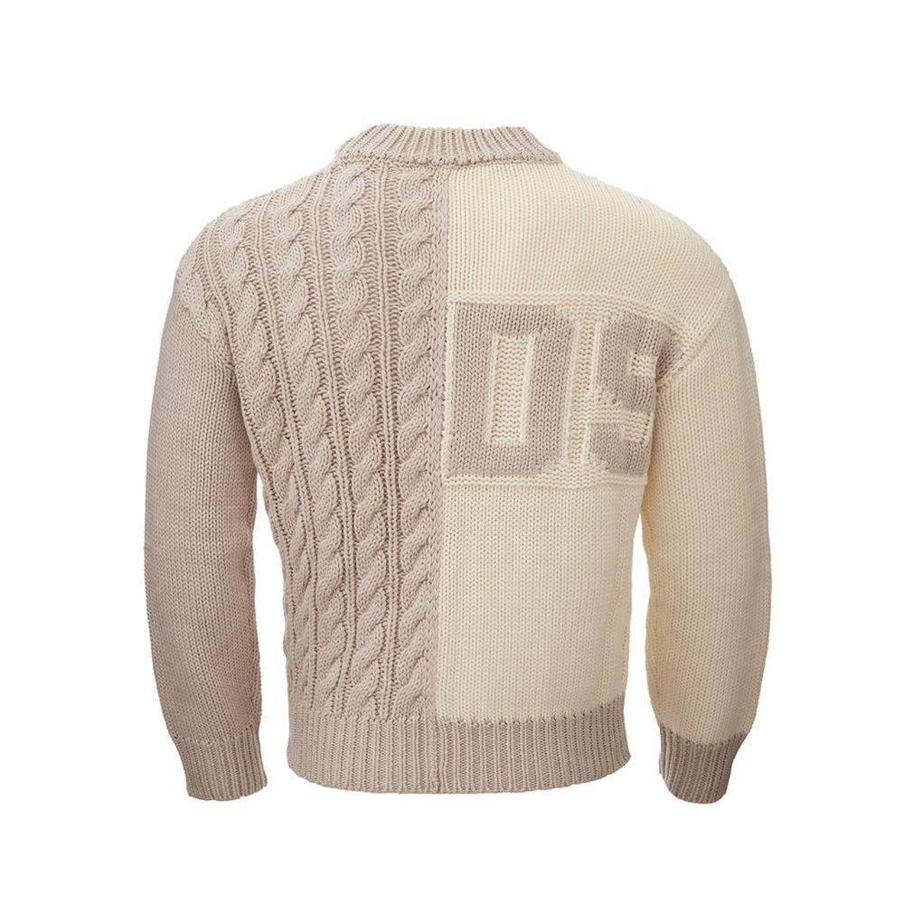 GCDS Beige Wool Sweater