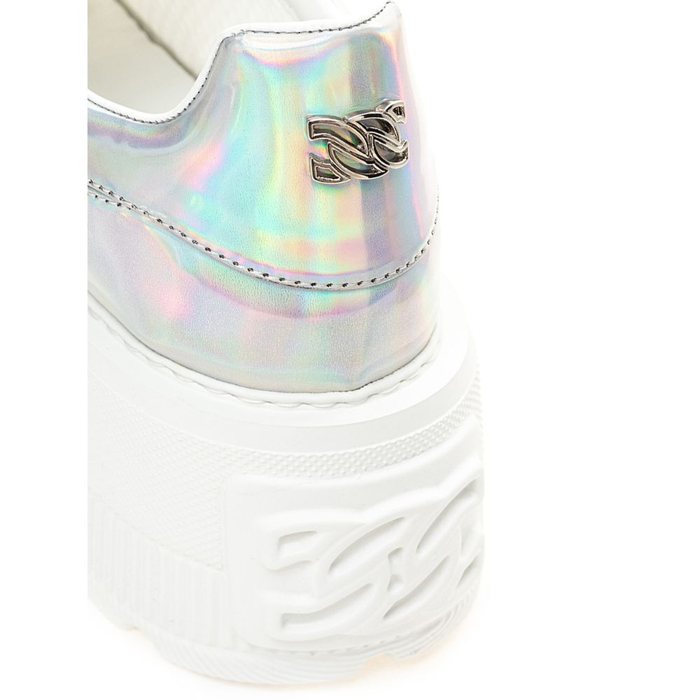 Casadei Silver Eco Leather Sneaker