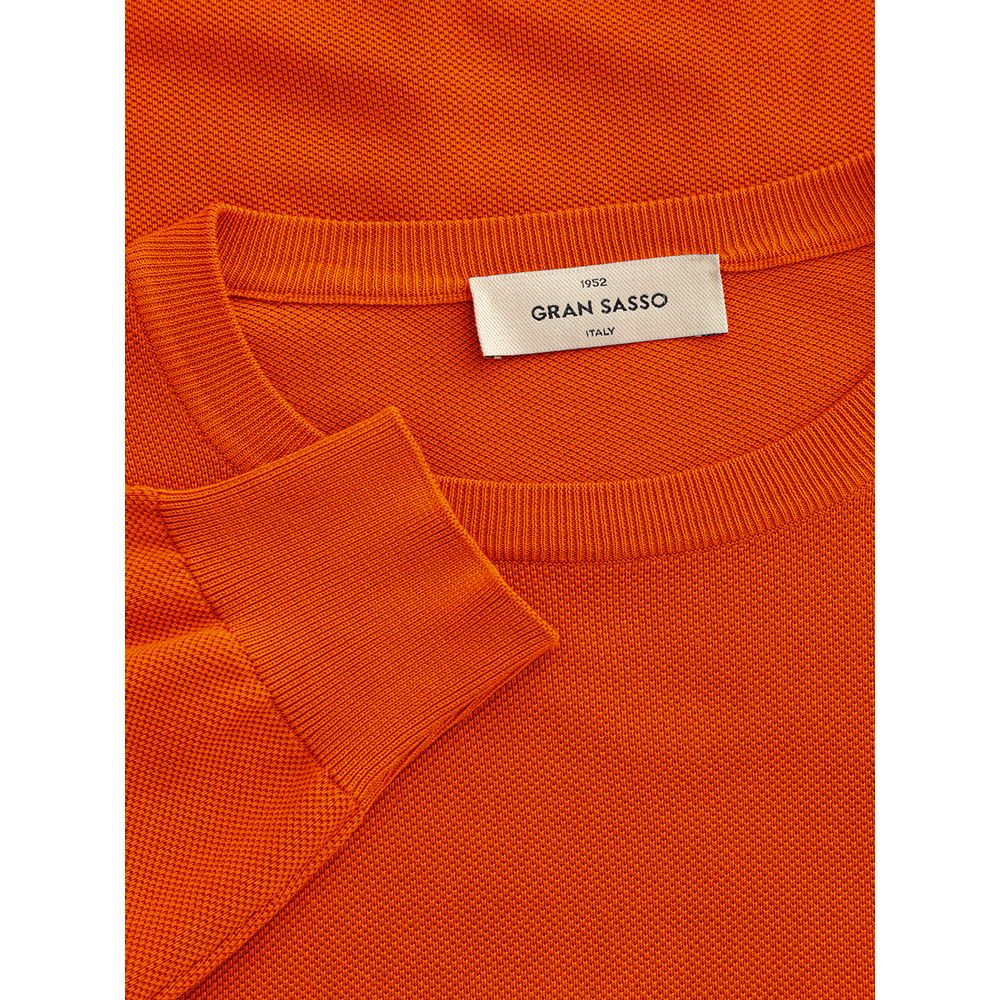 Gran Sasso Orange Cotton Sweater