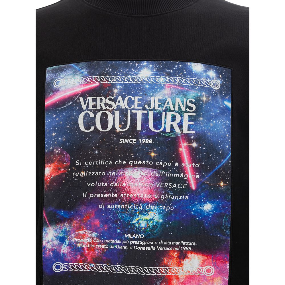 Versace Jeans Black Cotton Sweater