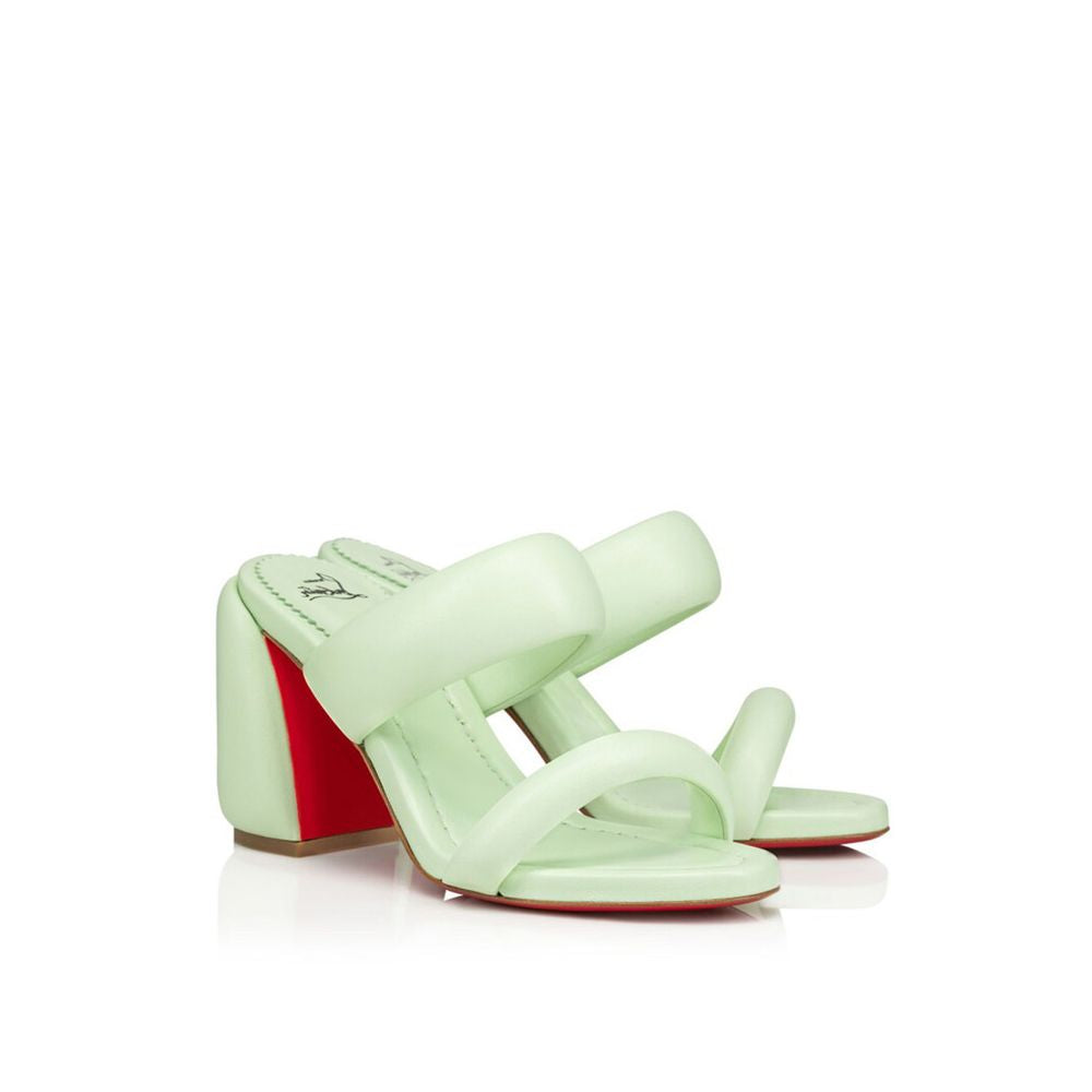 Christian Louboutin Green Leather Sandal