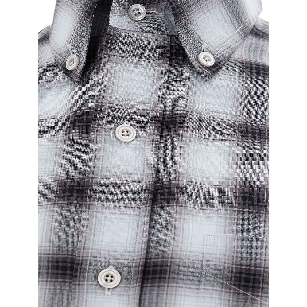 Tom Ford Gray Cotton Shirt