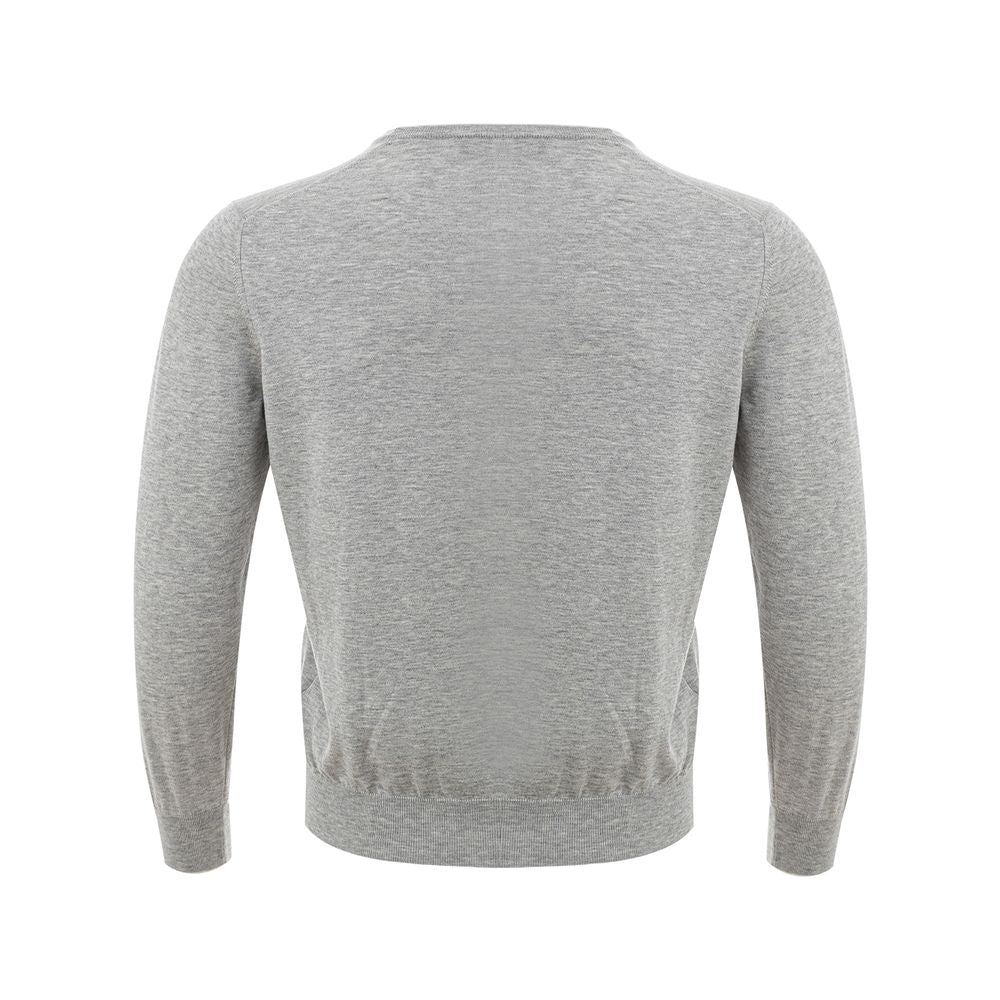 Gran Sasso Gray Silk Sweater