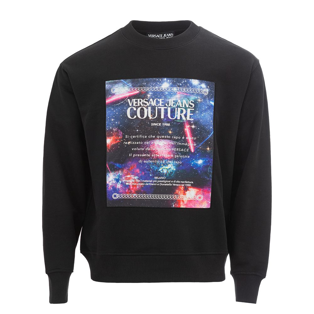 Versace Jeans Black Cotton Sweater