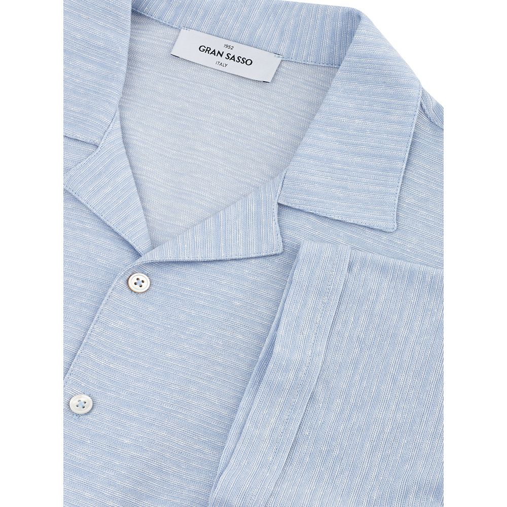 Gran Sasso Light Blue Linen Shirt