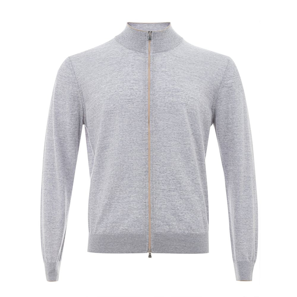 Gran Sasso Gray Wool Cardigan