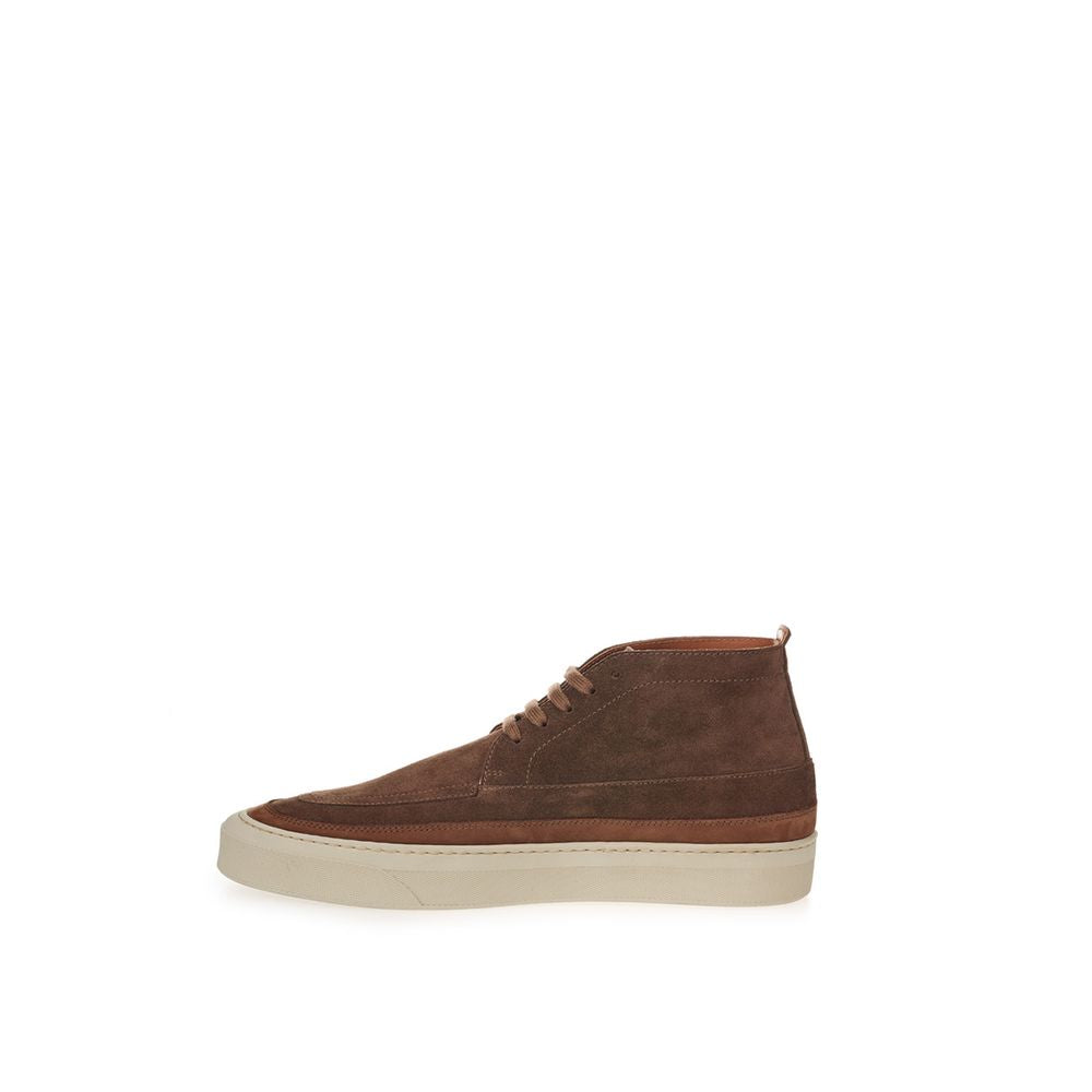 Lardini Brown Suede Sneaker