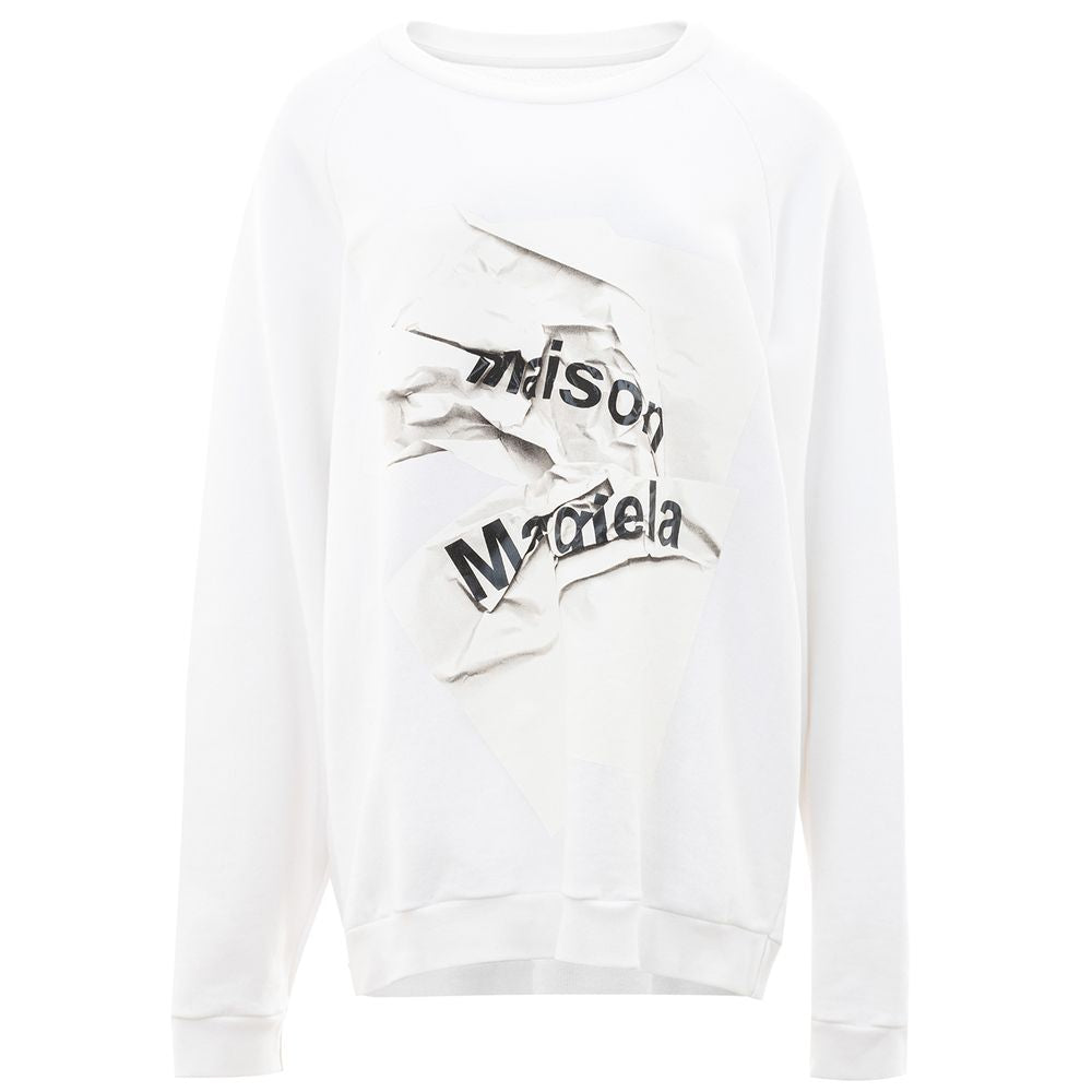 Maison Margiela White Cotton Sweater