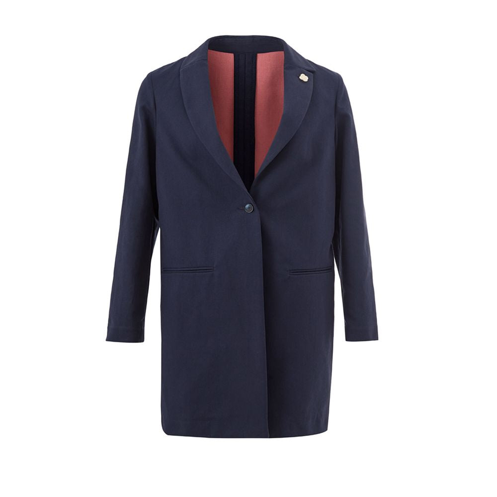 Lardini Blue Cotton Jackets & Coat