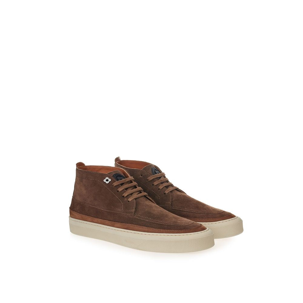 Lardini Brown Suede Sneaker