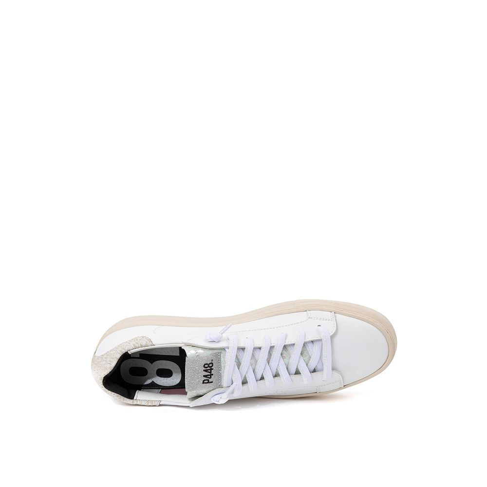 P448 White Leather Sneaker