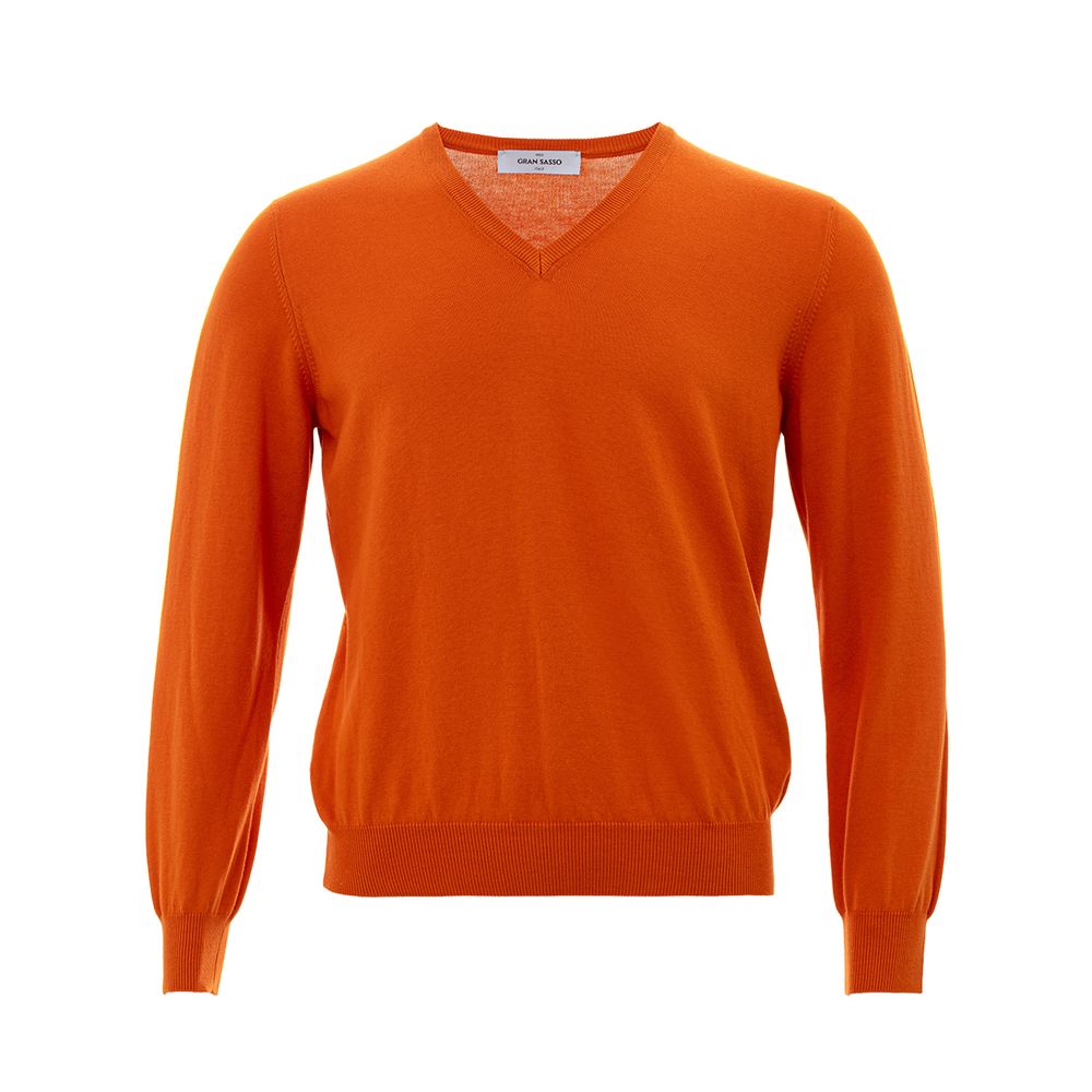 Gran Sasso Orange Cotton Sweater