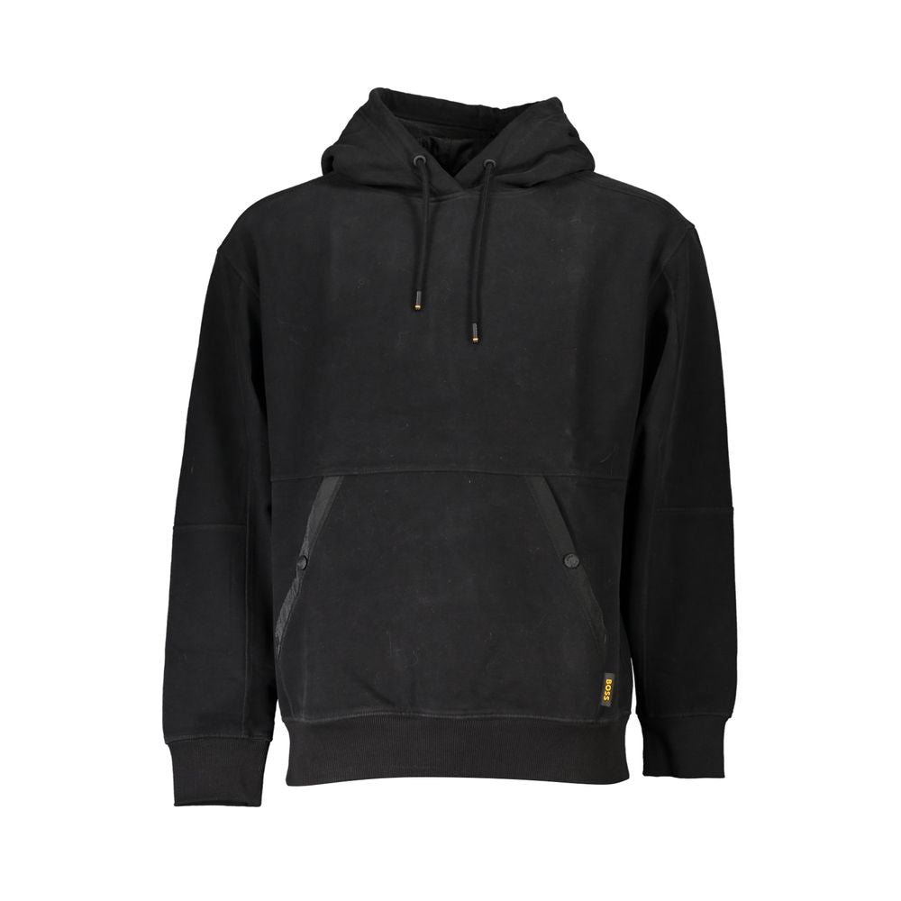 Hugo Boss Elegant Long-Sleeved Hooded Sweatshirt