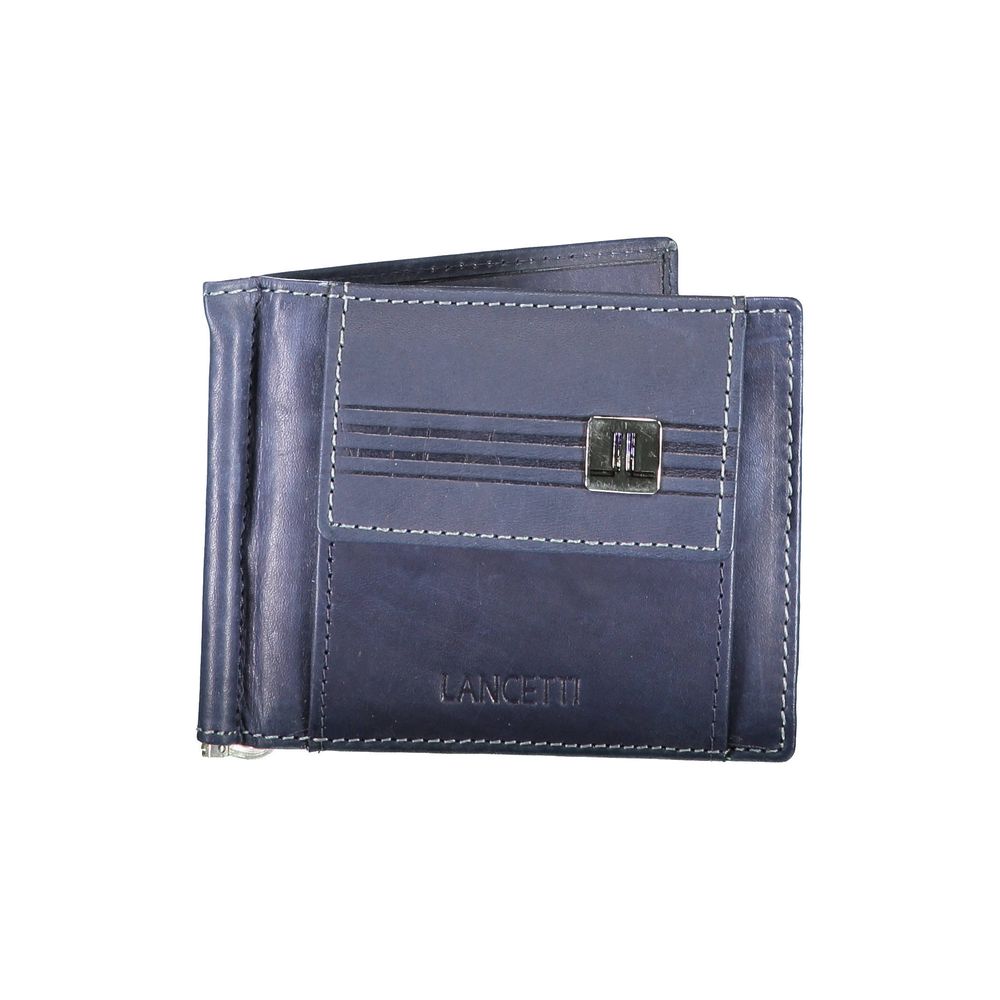 Lancetti Blue Leather Wallet