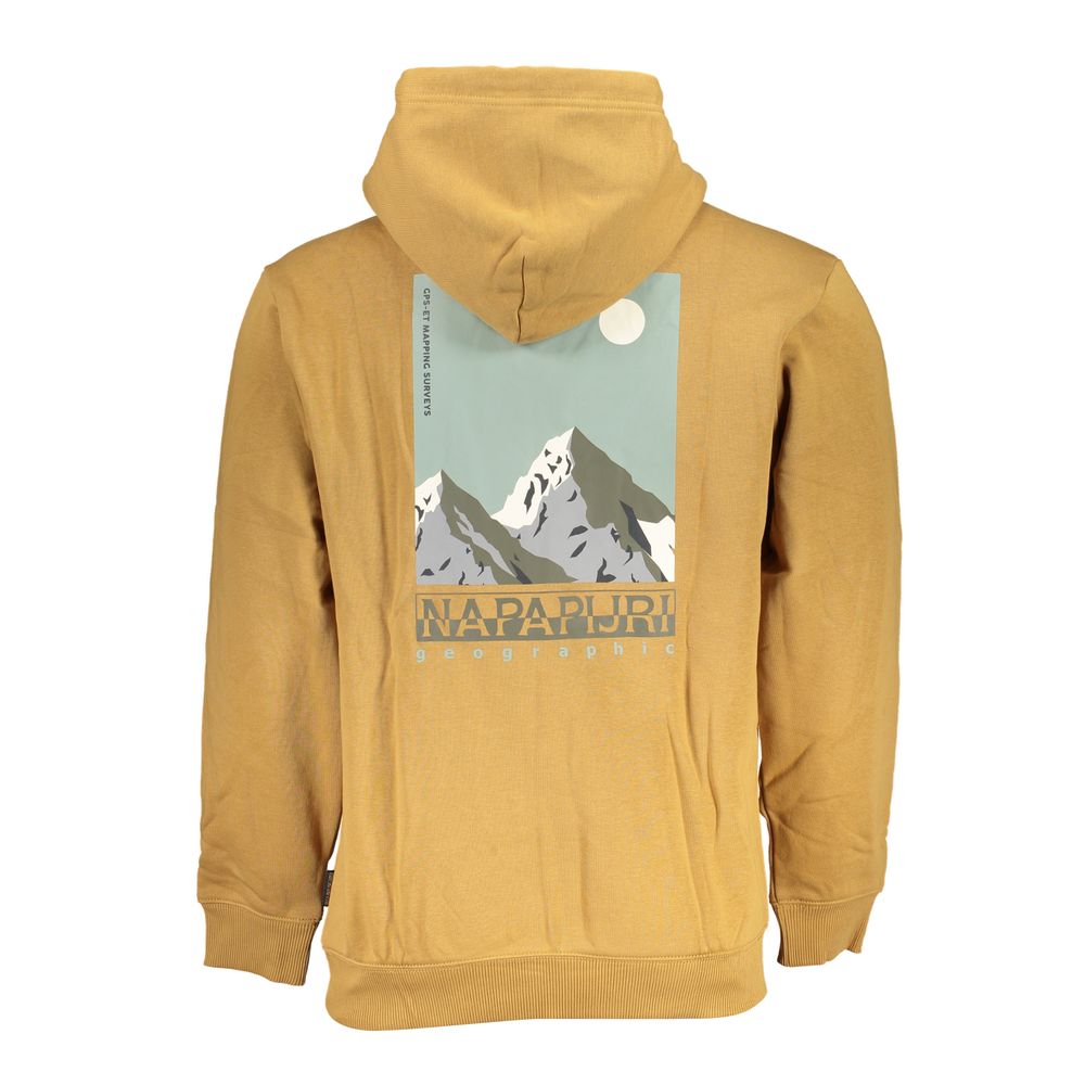 Napapijri Casual Beige Hooded Sweatshirt Fleece Comfort