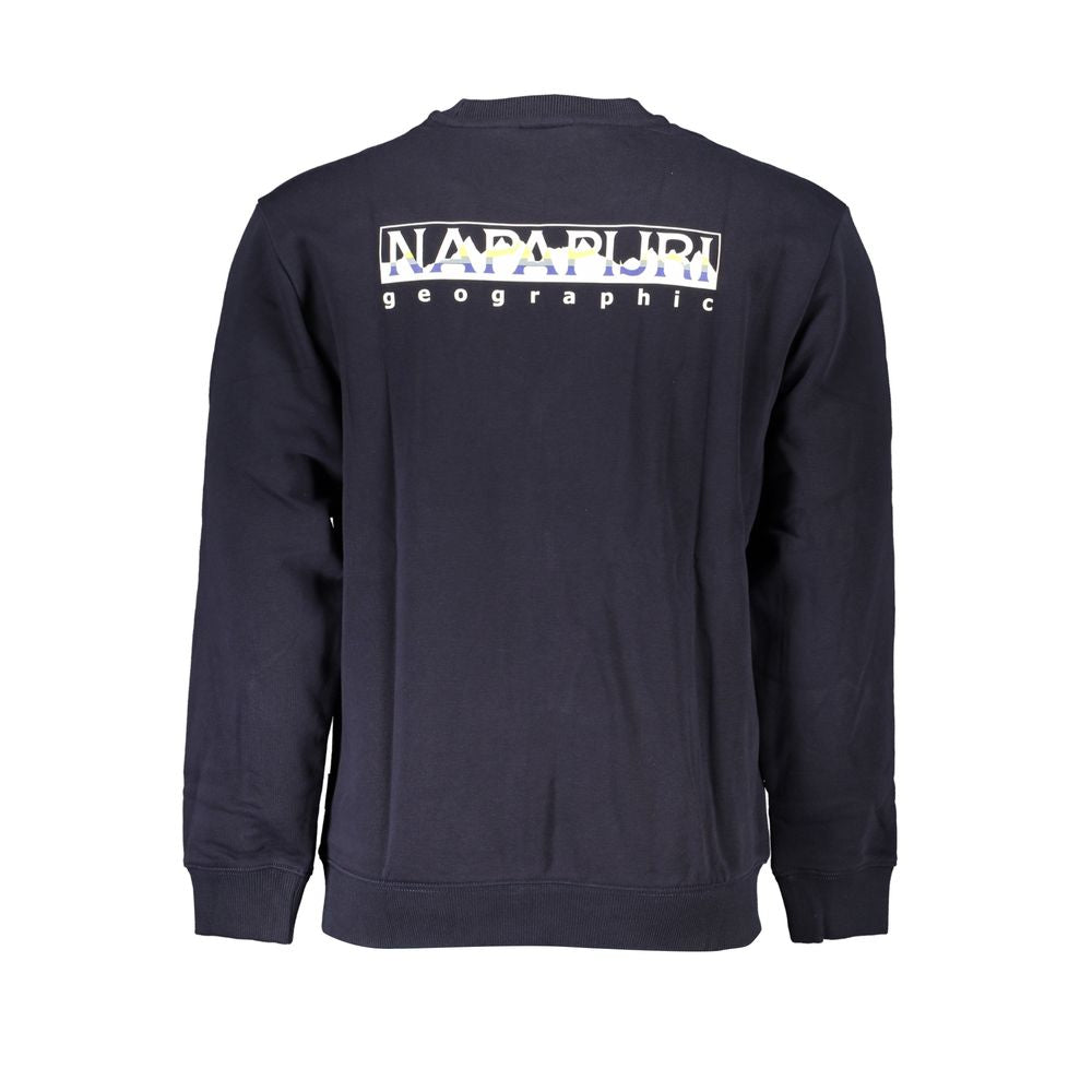 Napapijri Vintage Blue Fleece Crew Neck Sweatshirt