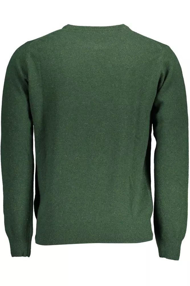 North Sails Green Wool Blend Embroidered Sweater