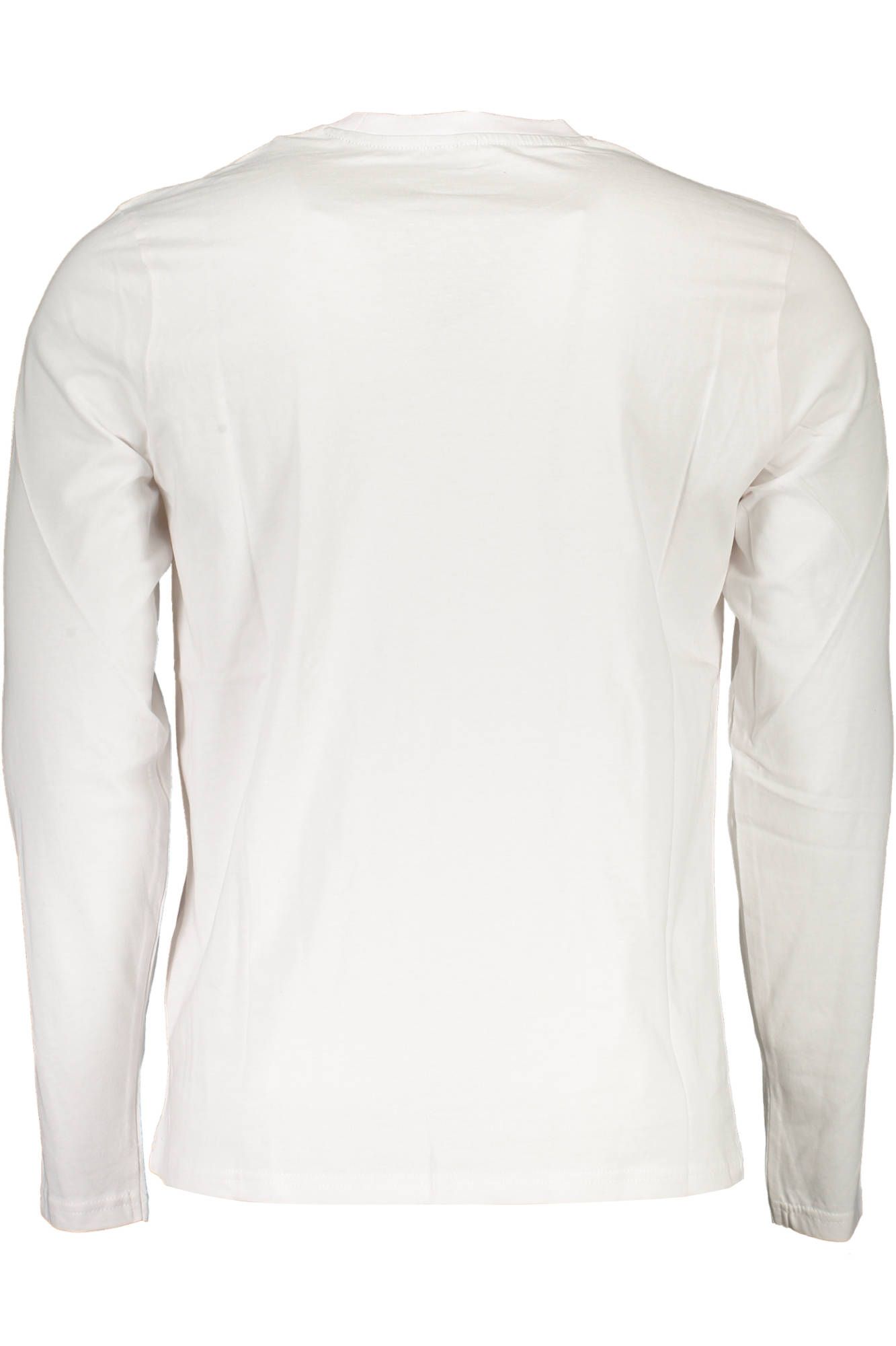 North Sails Sleek White Cotton T-Shirt with Stylish Print