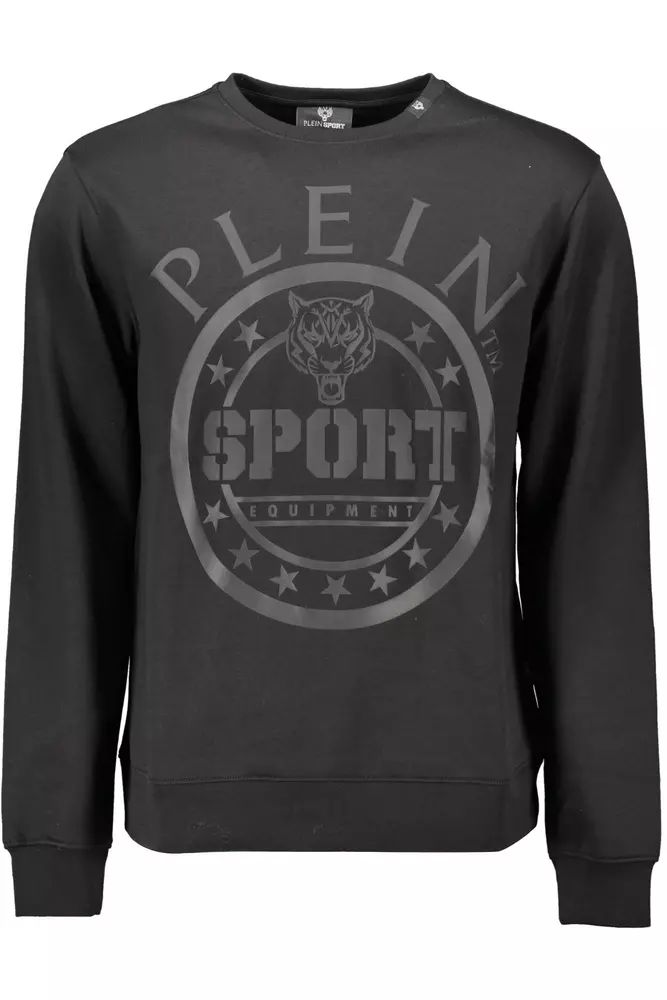 Plein Sport Black Cotton Sweater