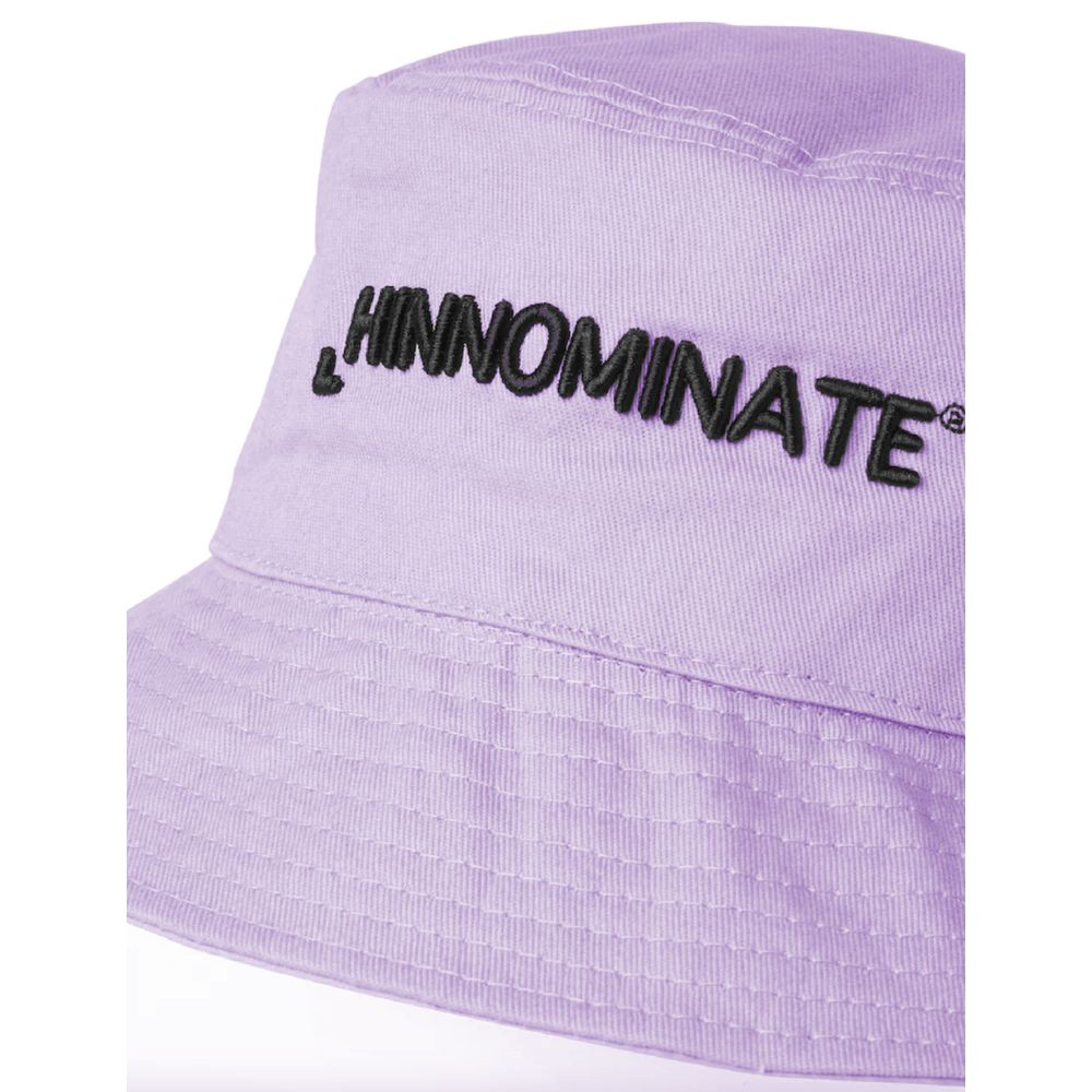 Hinnominate Elegant Purple Logo Hat - 100% Cotton